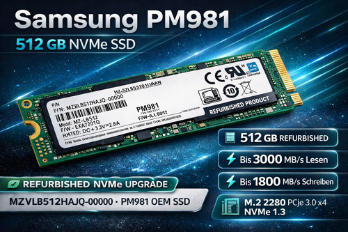 Samsung pm981 512gb nvme - 512gb,