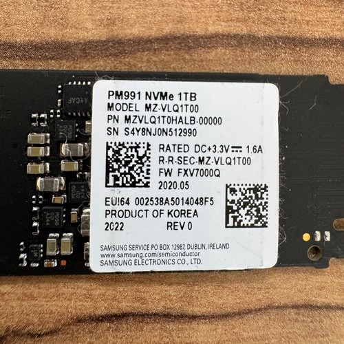 Samsung pm991 1tb ssd - nvme, m.2