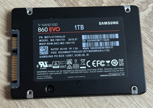 Samsung 860 evo 1tb hdd - 1tb,