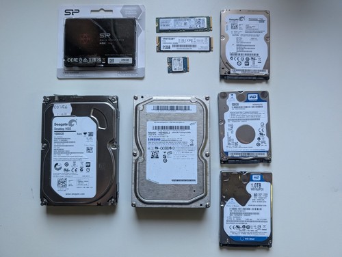 Festplatten konvolut ssd hdd - festplatten, ,